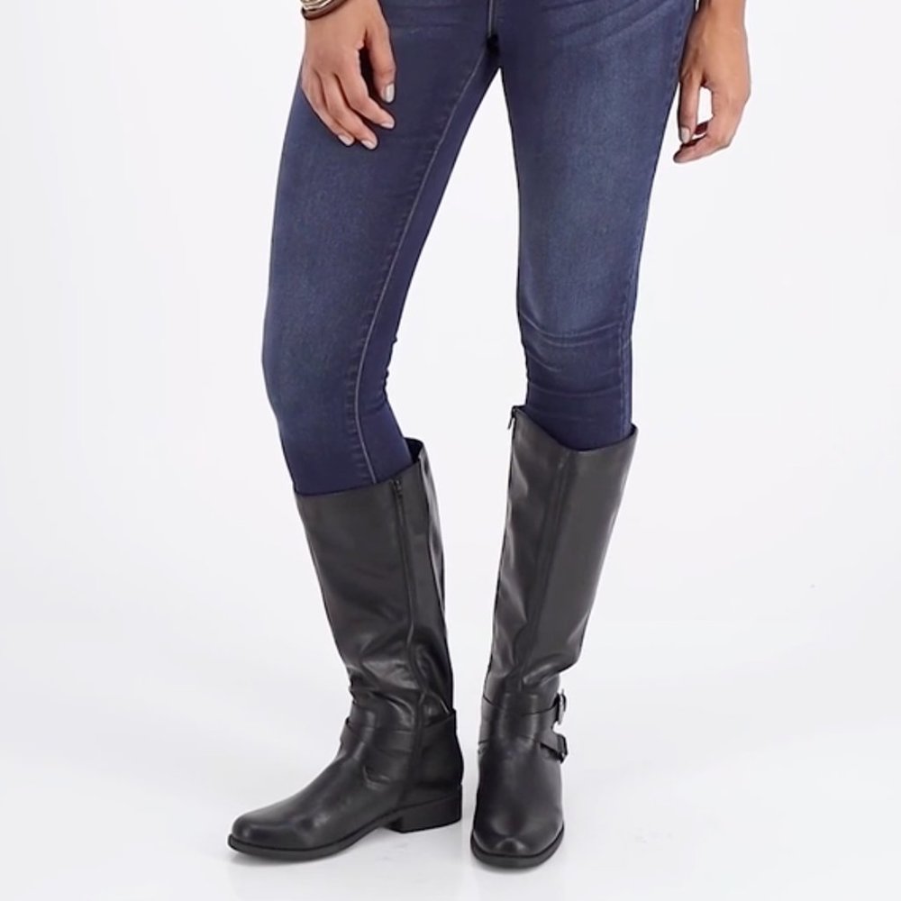 STYLE & CO Marliee Wide-Calf Riding Boots, Created for Macy's